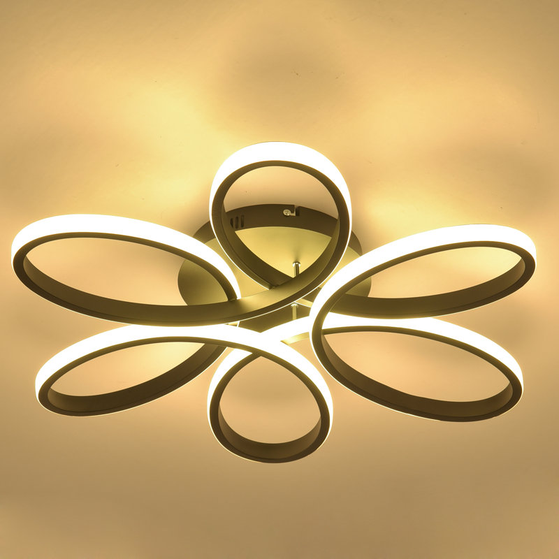 Ivy Bronx 23Inch LED50W Flush Mount Modern Ceiling Light Aluminum For